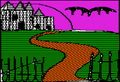 Room 1: Main gates and path outside castle