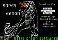 A slightly modified form from the splash screen of Super Eamon by Little Green Software.