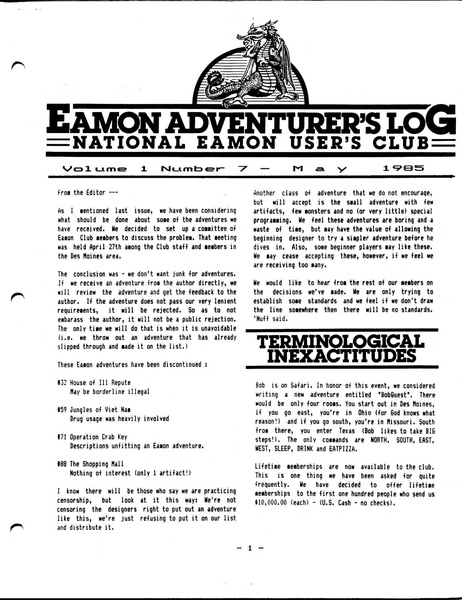 File:Eamon Adventurer's Log, May 1985.pdf